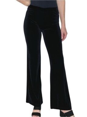 Vintage A.Byer Black Velvet High Rise Flare Pants